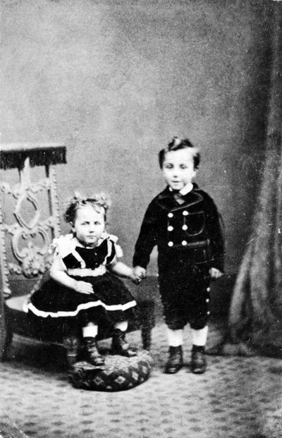 Portrait of a Young Boy and his Sister by American Photographer